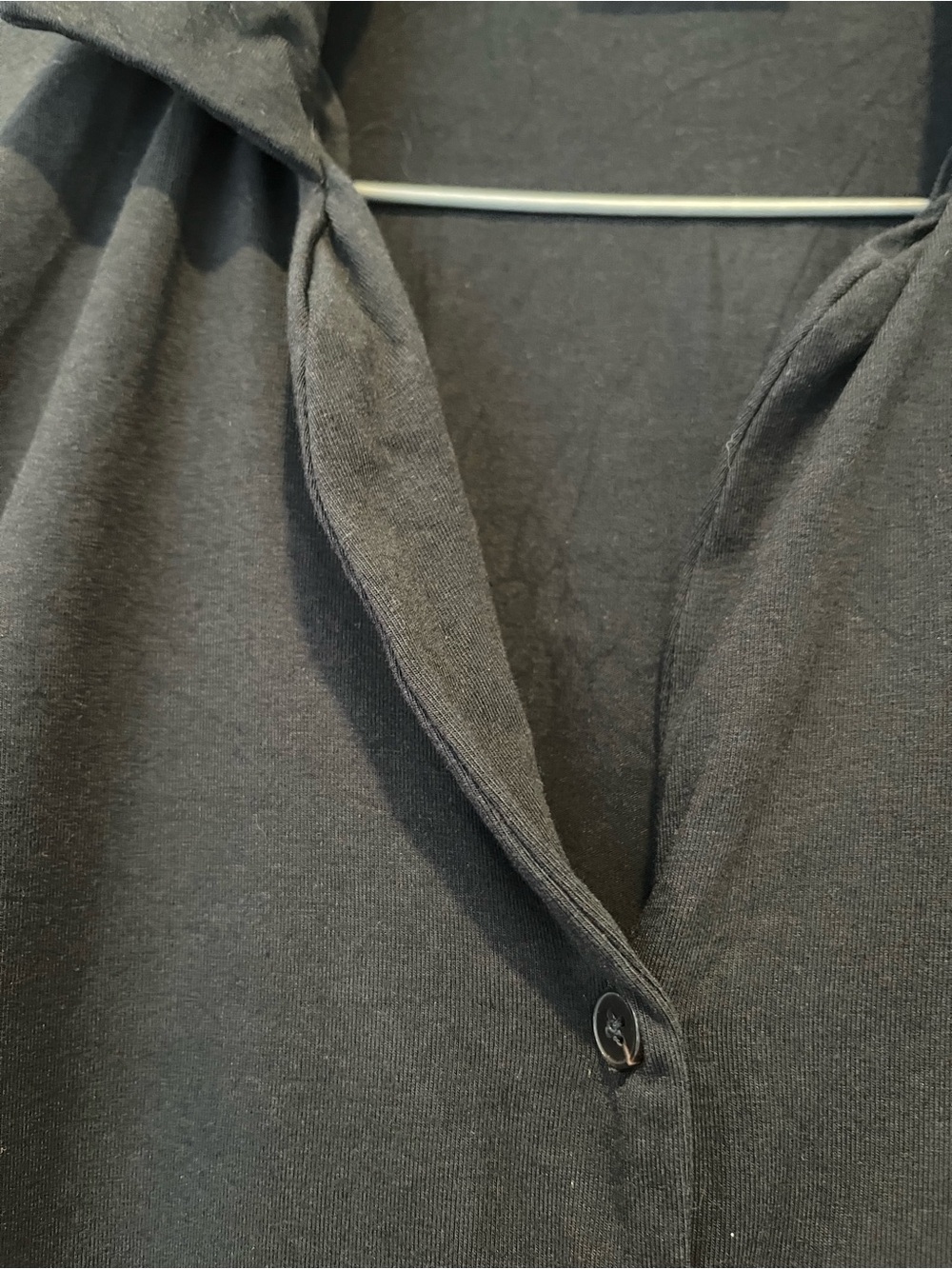 Stretchy black button down - Picture 3 of 5